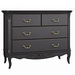 Комод черный из массива бука в стиле прованс Black Provence варинант исполнения - 2 | Loft Concept в Волгограде