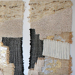 Триптих Геометрический гобелен бежевый Figurative Beige Wall Hangings варинант исполнения - 2 | Loft Concept в Волгограде