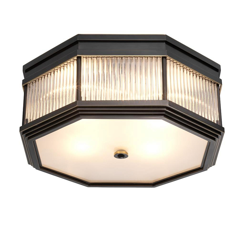 Потолочный светильник Ceiling Lamp Bagatelle Bronze Темная бронза Прозрачное Стекло Потолочный светильник Ceiling Lamp Bagatelle Bronze Темная бронза Прозрачное Стекло в Волгограде | Loft Concept