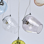 Люстра линейная с 5-ю разноцветными стеклянными плафонами Kaleido варинант исполнения - 12 | Loft Concept в Волгограде