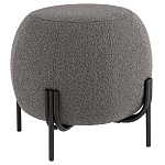 Пуф в ткани букле темно-серого цвета Pikelet варинант исполнения - 1 | Loft Concept в Волгограде