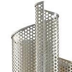 Бра серебряное изогнутой формы с перфорацией Perforation варинант исполнения - 1 | Loft Concept в Волгограде