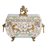 Шкатулка с фигуркой льва на крышке Eden Garden варинант исполнения - 3 | Loft Concept в Волгограде