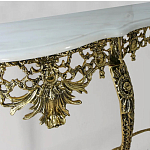 Консоль из бронзы с мраморной столешницей Bronze Console варинант исполнения - 2 | Loft Concept в Волгограде