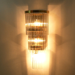 Бра с золотистым основанием и прозрачными трубками Nembus варинант исполнения - 6 | Loft Concept в Волгограде