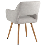 Стул в рогожке серого цвета NEASAN STOOL варинант исполнения - 4 | Loft Concept в Волгограде