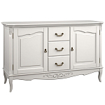 Буфет белый из массива бука с 3-мя ящиками и 2-мя дверцами White Provence варинант исполнения - 1 | Loft Concept в Волгограде