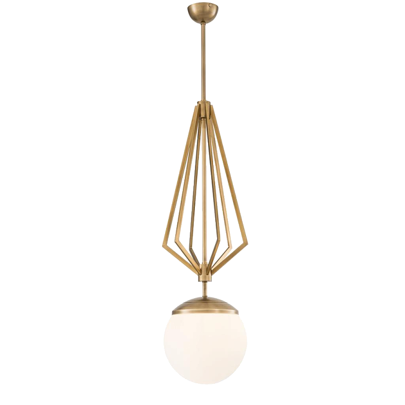 Люстра Chandelier Gigolo Латунь Античная полированная Белый Люстра Chandelier Gigolo Латунь Античная полированная Белый в Волгограде | Loft Concept