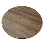 Стол журнальный c коричневой круглой столешницей на трех металлических ножках Charm Coffee Table варинант исполнения - 3 | Loft Concept в Волгограде