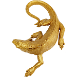 Настенный декор в виде золотой ящерицы Golden Lizard  варинант исполнения - 3 | Loft Concept в Волгограде
