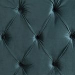 Кровать двуспальная зеленая с основанием из массива дерева с мягким изголовьем Velour Beds варинант исполнения - 2 | Loft Concept в Волгограде