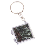 Зеркало брелок складное двухстороннее из натурального камня Серафинит Stone Mirrors варинант исполнения - 5 | Loft Concept в Волгограде