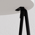 Стол приставной с 2-мя круглыми белыми столешницами ESSEL SIDE TABLE WHITE варинант исполнения - 2 | Loft Concept в Волгограде