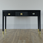 Дизайнерский Письменный стол Elsa Dreams Black с тремя ящиками варинант исполнения - 1 | Loft Concept в Волгограде