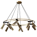 Люстра круглая с медными фактурными плафонами Trustworthiness варинант исполнения - 1 | Loft Concept в Волгограде