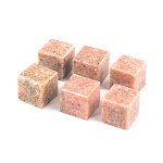 Камни для охлаждения виски из розового мрамора Natural Stone Cube варинант исполнения - 3 | Loft Concept в Волгограде