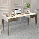 Рабочий стол с прямоугольной белой столешницей и 2-мя ящиками Harper Line варинант исполнения - 2 | Loft Concept в Волгограде