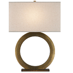 Настольная лампа с корпусом в форме кольца и прямоугольным абажуром French Ring варинант исполнения - 3 | Loft Concept в Волгограде