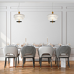 Подвесной светильник многослойный из рифленого прозрачного стекла Academy of Light варинант исполнения - 7 | Loft Concept в Волгограде