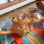 Дизайнерский журнальный стол с основанием в виде кота Bivan варинант исполнения - 2 | Loft Concept в Волгограде