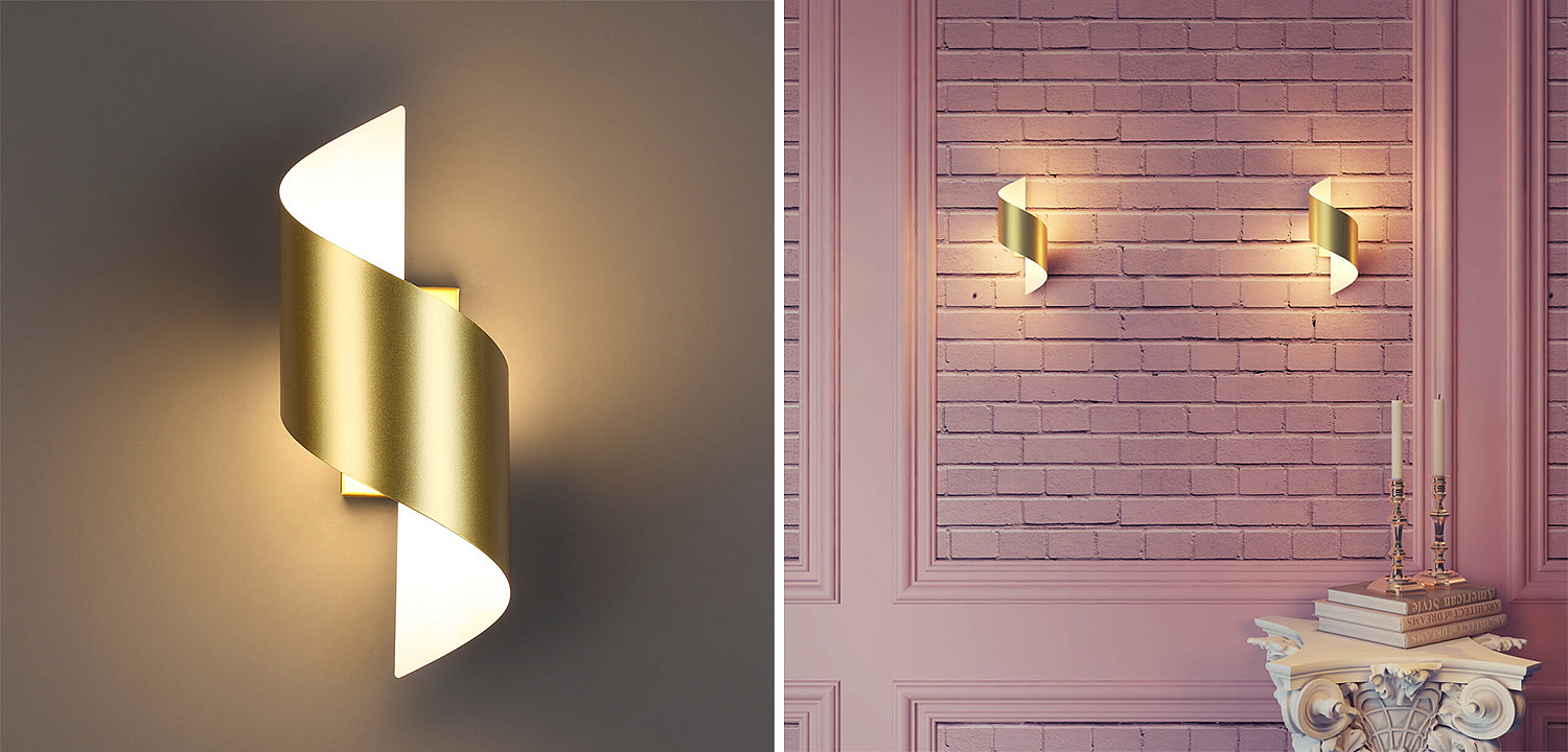 Бра Gold Locken Wall Lamp Бра Gold Locken Wall Lamp - Loft-Concept в Волгограде