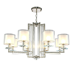 Люстра с 8-ю цилиндрическими плафонами из стекла Laurent варинант исполнения - 6 | Loft Concept в Волгограде