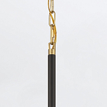 Подвесной светильник с плафоном в форме плоского купола и белой шарообразной лампой Eurofase варинант исполнения - 6 | Loft Concept в Волгограде