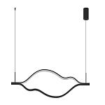 Подвесной светильник волнообразный изогнутый на двух тросах 123 см Spiral Lighting варинант исполнения - 4 | Loft Concept в Волгограде