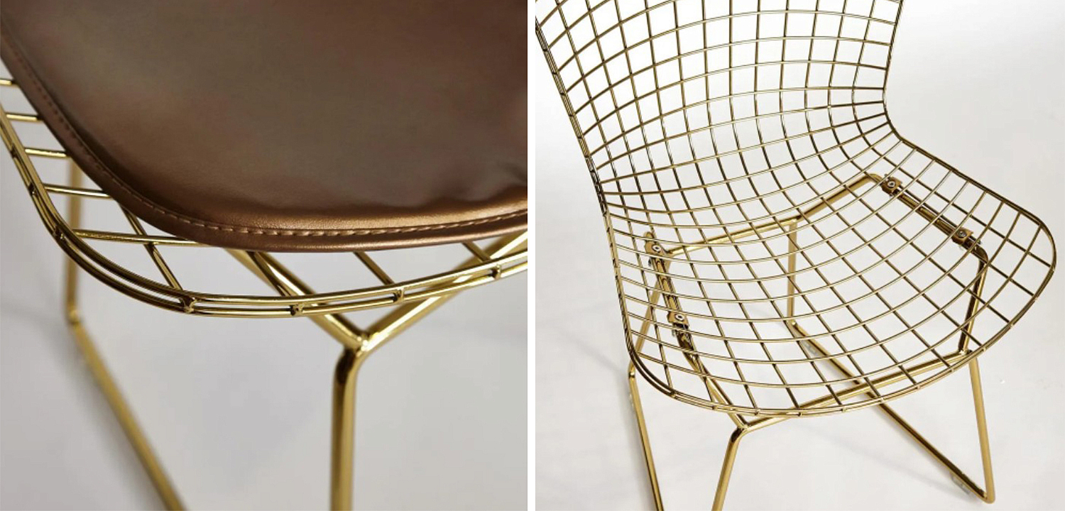 Стул Bertoia Chair Gold Стул Bertoia Chair Gold - Loft-Concept в Волгограде