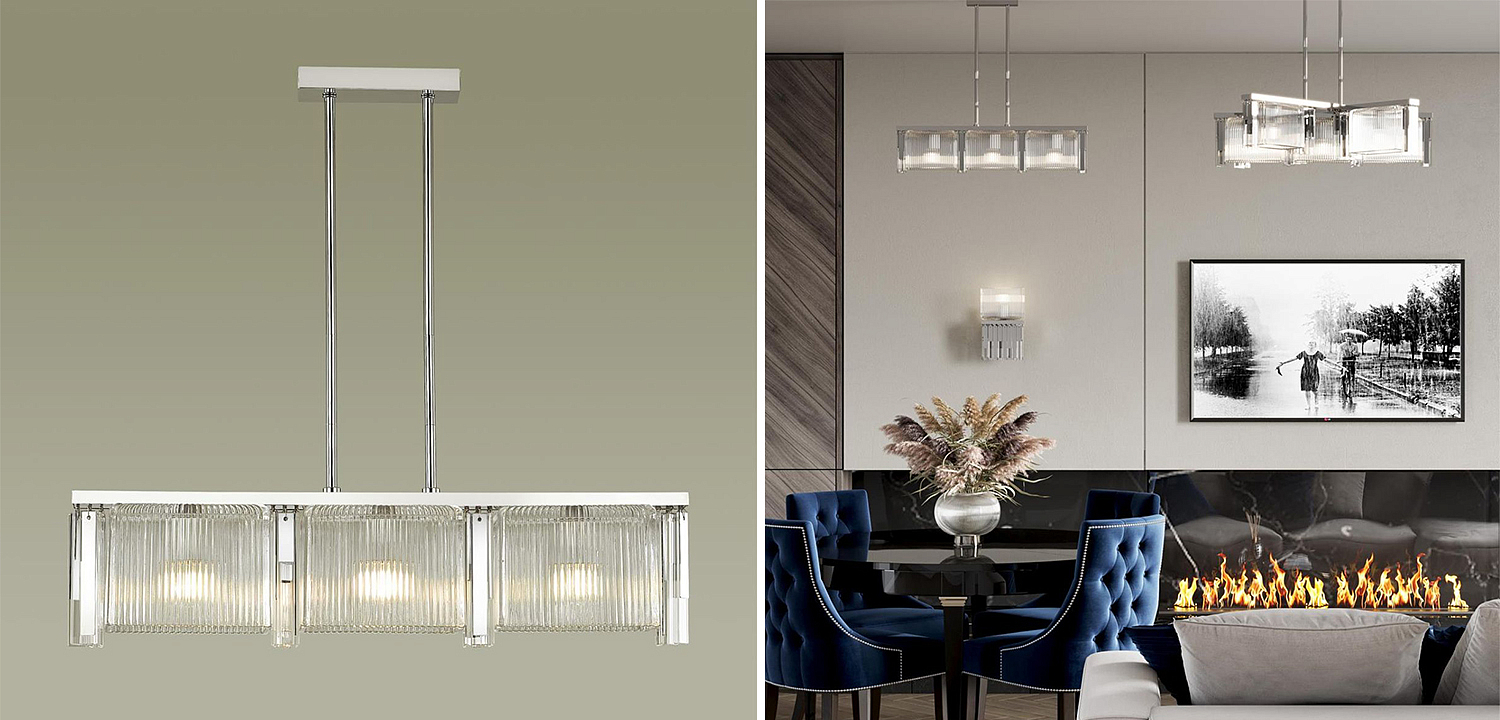 Люстра Madelen Chrome Linear Chandelier Люстра Madelen Chrome Linear Chandelier - Loft-Concept в Волгограде