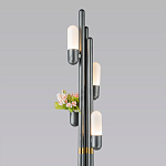 Торшер светодиодный с серым металлическим каркасом Generosity варинант исполнения - 2 | Loft Concept в Волгограде