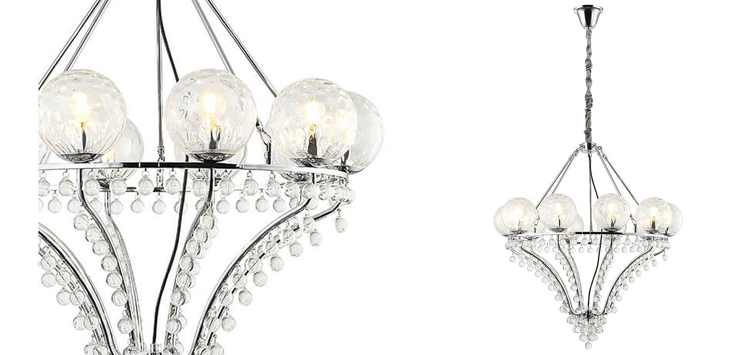Люстра Melaine Chandelier chrome Люстра Melaine Chandelier chrome - Loft-Concept в Волгограде