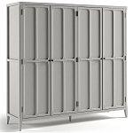 Шкаф серый Silva Grey Cabinet варинант исполнения - 7 | Loft Concept в Волгограде