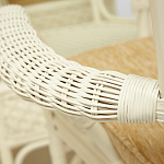 Комплект обеденный из ротанга Eloise grand white варинант исполнения - 8 | Loft Concept в Волгограде