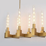 Люстра CANELLE Linear Chandelier 12 Modern Brass варинант исполнения - 1 | Loft Concept в Волгограде