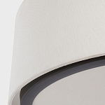 Потолочный светильник с круглым хлопковым абажуром Frosted Diffuser варинант исполнения - 3 | Loft Concept в Волгограде