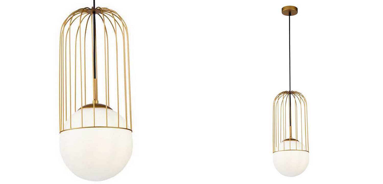 Подвесной светильник Cage Ball Pendant Подвесной светильник Cage Ball Pendant - Loft-Concept в Волгограде