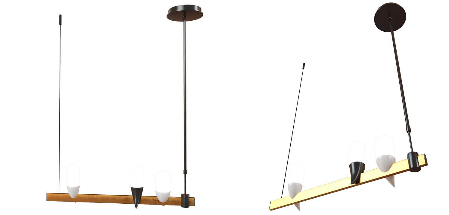 Люстра Ebenezer Chandelier Linear black 60 Люстра Ebenezer Chandelier Linear black 60 - Loft-Concept в Волгограде