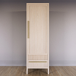 Узкий Шкаф Primo с 2 выдвижными ящиками Светлый дуб варинант исполнения - 2 | Loft Concept в Волгограде