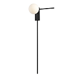 Бра с белым шарообразным плафоном и черным минималистичным каркасом Direct Rays варинант исполнения - 2 | Loft Concept в Волгограде