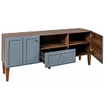 ТВ-тумба серая из массива бука с 2-мя дверками и ящиком Wenge Light варинант исполнения - 4 | Loft Concept в Волгограде