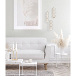 Подвесной светильник с 3-мя округлыми матовыми плафонами из белого стекла Golden Swirl варинант исполнения - 9 | Loft Concept в Волгограде