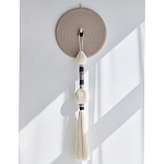 Аксессуар на стену диск из нитей Wall Decor White Thread Disc  варинант исполнения - 4 | Loft Concept в Волгограде