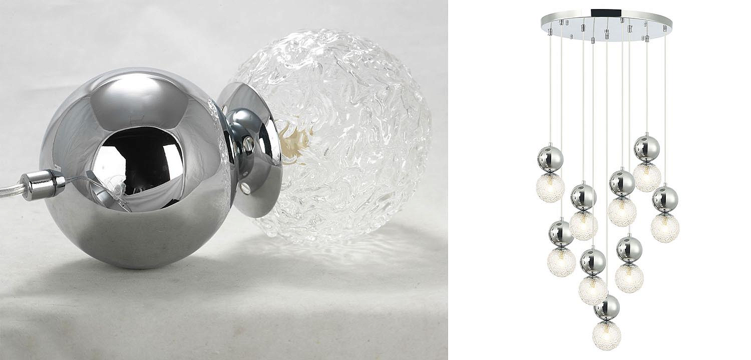 Люстра Lennert Chrome Cascade Chandelier Люстра Lennert Chrome Cascade Chandelier - Loft-Concept в Волгограде