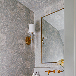 Зеркало прямоугольное в фактурной золотой раме Reflective Fabric варинант исполнения - 4 | Loft Concept в Волгограде