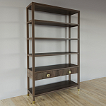 Стеллаж с двумя ящиками Elsa Dreams Walnut варинант исполнения - 1 | Loft Concept в Волгограде