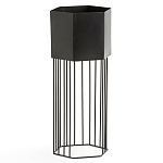 Кашпо Elevated Planters Сlive 59 черное  варинант исполнения - 1 | Loft Concept в Волгограде