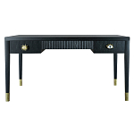 Письменный стол Elsa Dreams Black Шпон дерево с двумя ящиками варинант исполнения - 5 | Loft Concept в Волгограде