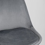 Стул с мягким велюровым сиденьем Arvika Grey варинант исполнения - 7 | Loft Concept в Волгограде