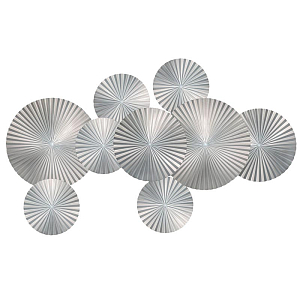 Арт-объект Apollo Silver Wall Plaque Disc 9